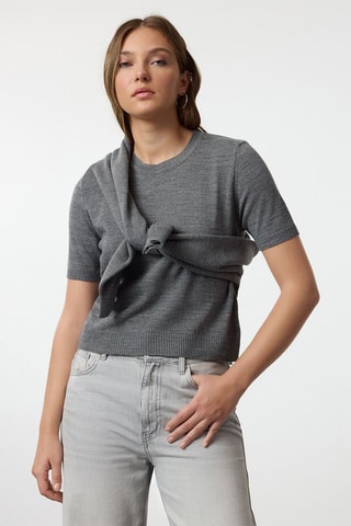 Cardigan e top - Grigio