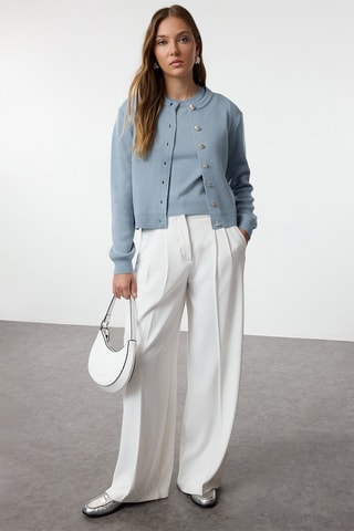 Cardigan e top - Blu