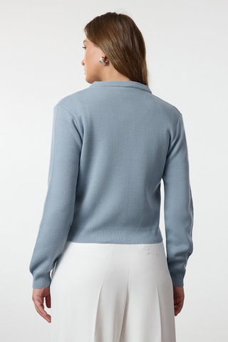 Cardigan e top - Blu