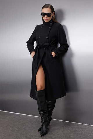 Cappotto regular - Nero