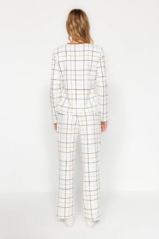 Pigiama - Bianco, nero e arancione