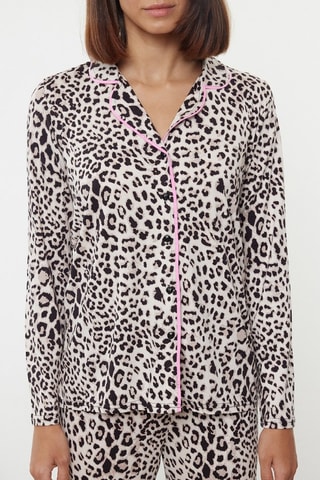 Pigiama - Nero, beige e rosa