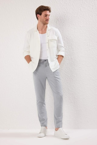 Pantaloni cigarette - Grigio