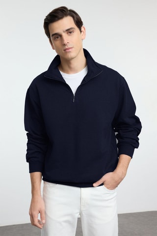 Felpa oversize - Blu