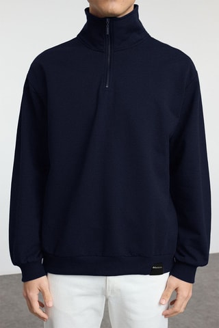 Felpa oversize - Blu