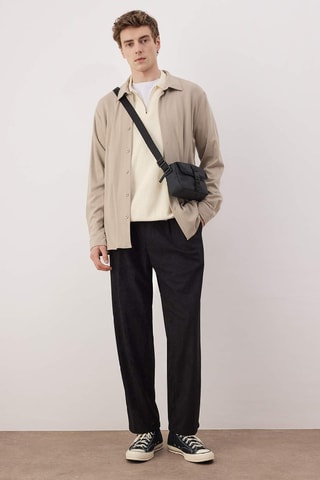 Pantaloni in velluto - Nero