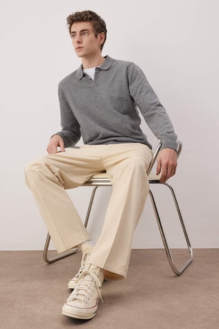 Pantaloni in velluto - Bianco