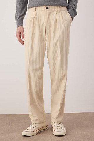 Pantaloni in velluto - Bianco