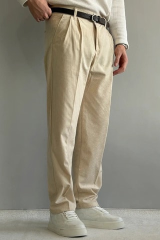 Pantaloni in velluto - Bianco