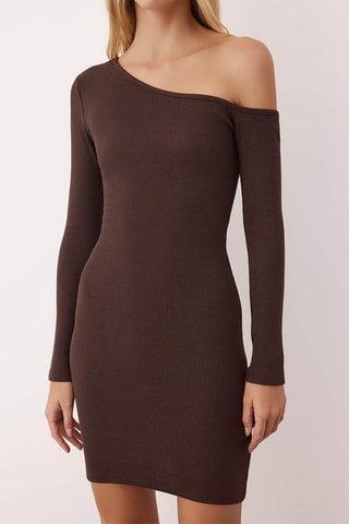 Abito a tubino - Marrone