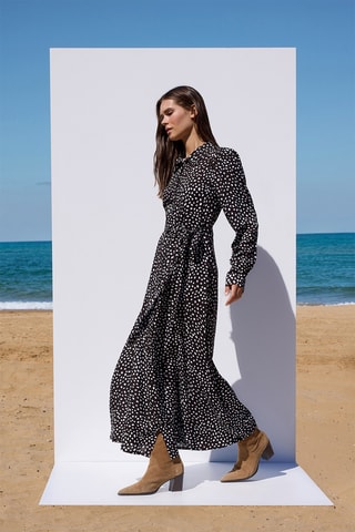 Abito a camicia - Marrone scuro