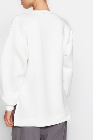 Felpa oversize - Bianco