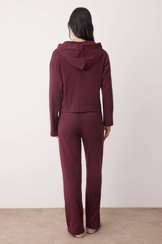 Felpa con cappuccio e pantaloni - Bordeaux