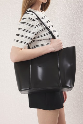 Shopping bag e pochette - Nero