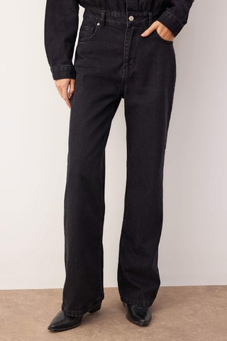 Tuta in jeans - Nero