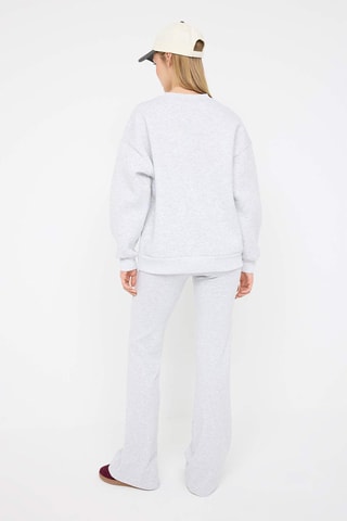 Felpa e pantaloni flare - Grigio