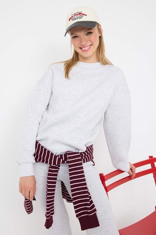 Felpa e pantaloni flare - Grigio