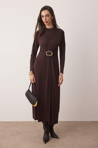 Abito lungo - Marrone