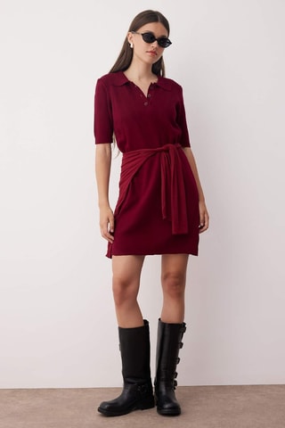Abito a polo - Bordeaux