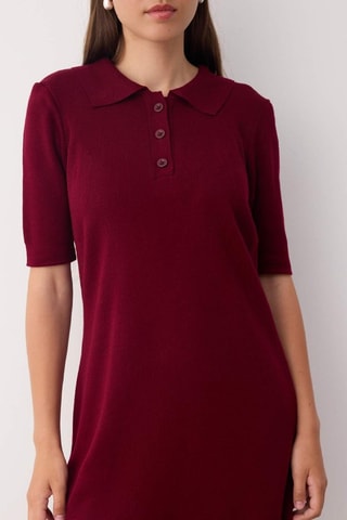 Abito a polo - Bordeaux
