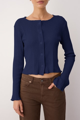 Cardigan slim - Blu
