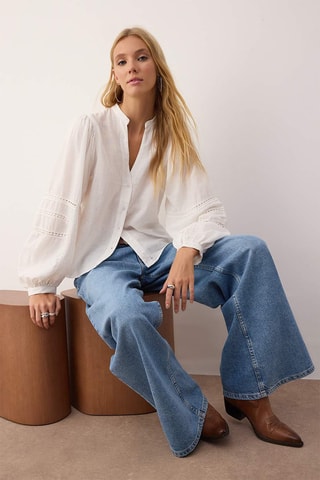 Camicia oversize - Bianco