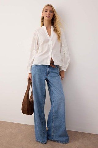 Camicia oversize - Bianco