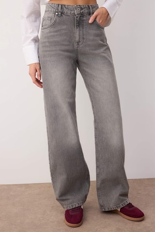 Jeans wide legs - Grigio
