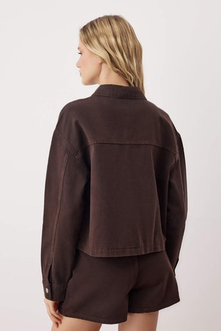 Giacca in jeans - Marrone