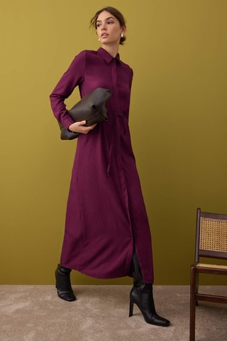 Abito a camicia - Bordeaux