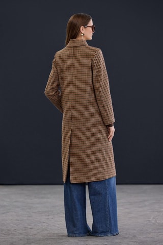 Cappotto regular - Nero e beige