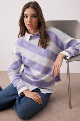 Maglia - Bianco e viola