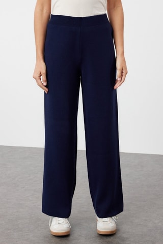 Cardigan e pantaloni - Bianco e blu