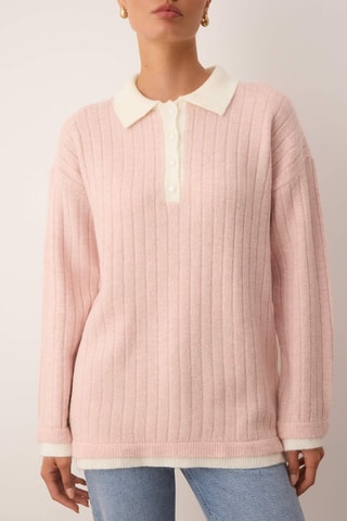 Maglia - Bianco e rosa