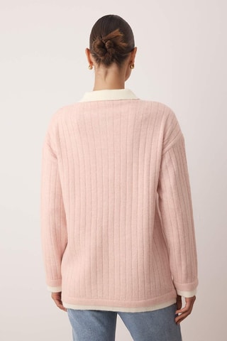 Maglia - Bianco e rosa