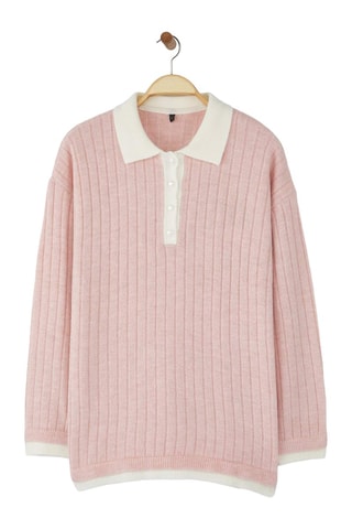 Maglia - Bianco e rosa