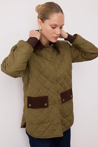 Giacca oversize - Verde e marrone