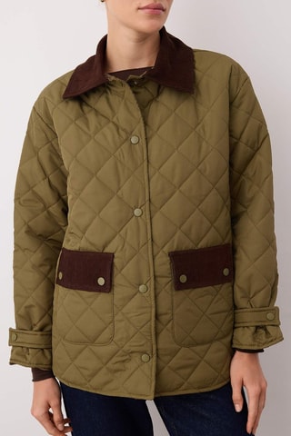 Giacca oversize - Verde e marrone