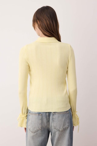 Cardigan slim - Giallo