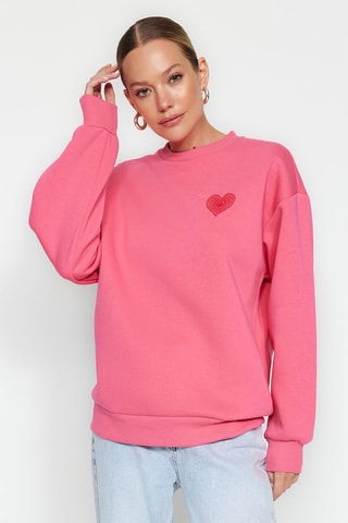 Felpa oversize - Rosa