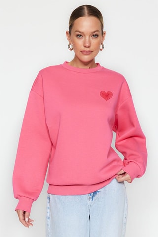 Felpa oversize - Rosa