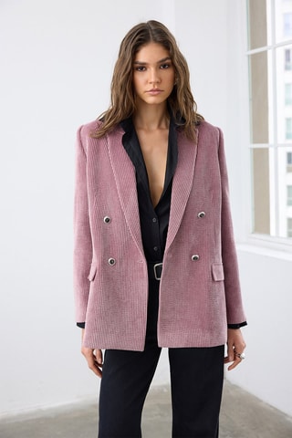 Blazer regular - Rosa