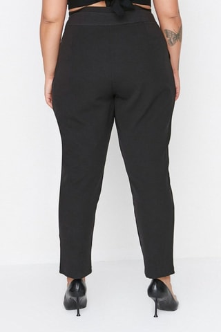 Pantaloni a vita alta - Nero