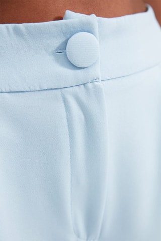 Pantalon wide legs taille haute - Bleu