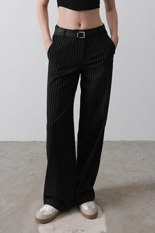 Pantalon wide legs - Noir