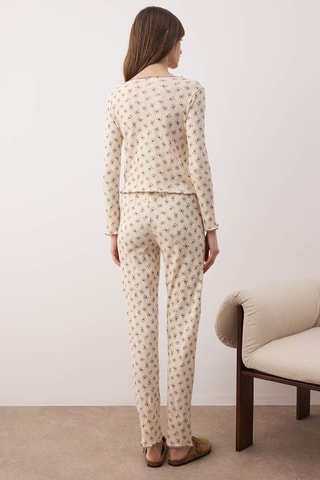 Pigiama - Bianco e marrone