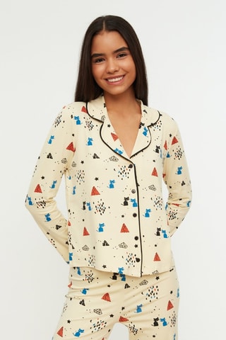 Pigiama - Bianco, blu e nero