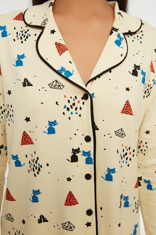 Pigiama - Bianco, blu e nero