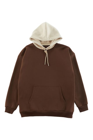 Felpa con cappuccio - Marrone