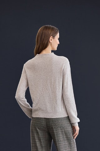 Cardigan in lana - Beige